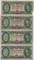 1957. 10Ft (8x) T:F,VG Hungary 1957. 10 Forint (8x) C:F,VG Adamo F4