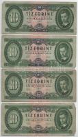 1957. 10Ft (8x) T:F,VG Hungary 1957. 10 Forint (8x) C:F,VG Adamo F4