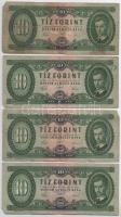 1957. 10Ft (8x) T:F,VG Hungary 1957. 10 Forint (8x) C:F,VG Adamo F4