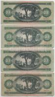 1957. 10Ft (8x) T:F,VG Hungary 1957. 10 Forint (8x) C:F,VG Adamo F4