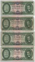 1957. 10Ft (8x) T:F,VG Hungary 1957. 10 Forint (8x) C:F,VG Adamo F4