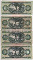 1957. 10Ft (8x) T:F,VG Hungary 1957. 10 Forint (8x) C:F,VG Adamo F4