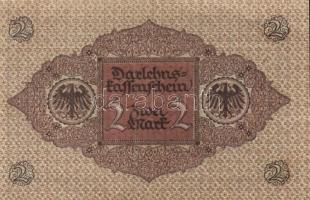 Német Birodalom / Weimari Köztársaság 1920. 2M (4x) barna és piros nyomatú variánsok T:I,I-