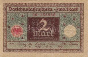 Német Birodalom / Weimari Köztársaság 1920. 2M (4x) barna és piros nyomatú variánsok T:I,I-