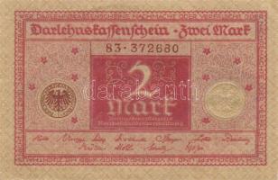 Német Birodalom / Weimari Köztársaság 1920. 2M (4x) barna és piros nyomatú variánsok T:I,I-