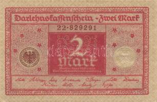 Német Birodalom / Weimari Köztársaság 1920. 2M (4x) barna és piros nyomatú variánsok T:I