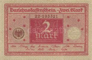 Német Birodalom / Weimari Köztársaság 1920. 2M (4x) barna és piros nyomatú variánsok T:I