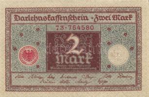 Német Birodalom / Weimari Köztársaság 1920. 2M (4x) barna és piros nyomatú variánsok T:I