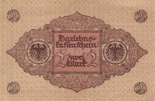 Német Birodalom / Weimari Köztársaság 1920. 2M (3x) piros nyomatú variáns T:I,I-