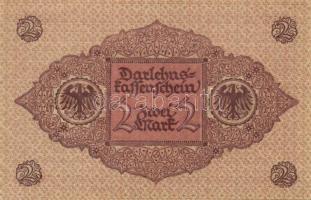 Német Birodalom / Weimari Köztársaság 1920. 2M (3x) piros nyomatú variáns T:I,I-