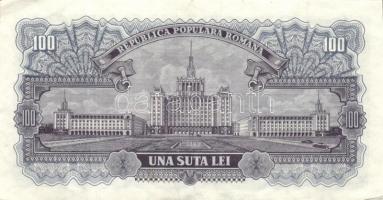 Románia 1952. 100L (3x) T:II/III,III