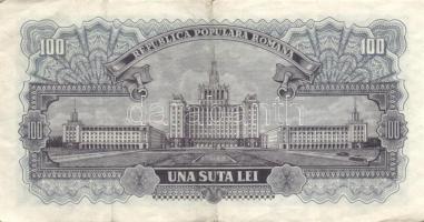 Románia 1952. 100L (3x) T:II/III,III