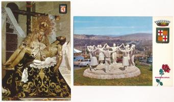 48 db MODERN postatiszta spanyol város képeslap: Cordoba és Barcelona