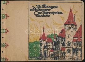 Budapest et environs avec la Hongrie. Description illustrée. Bp., é.n. (cca 1910), Hornyánszky-ny., 128 p. Gazdag fekete-fehér képanyaggal illusztrálva. Francia nyelven. Kiadói harántalakú papírkötés, kissé foltos borítóval, belül jó állapotban.