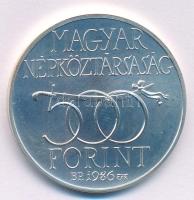 1986. 500Ft Ag "Budavár visszavétele 1686" kapszulában T:BU Adamo EM97