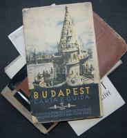 cca 1930-1940 4 darab háború előtti magyar város és turista-térkép / 4 old tourist maps