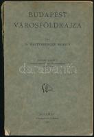 Haltenberger Mihály: Budapest városföldrajza. Szendy Károly Budapest székesfőváros polgármesterének előszavával. Fővárosi Pedagógiai Szemináriumi Kézikönyvek I. köt. Bp., 1942, Stephaneum, 160 p. Kiadói papírkötés, sérült borítóval.