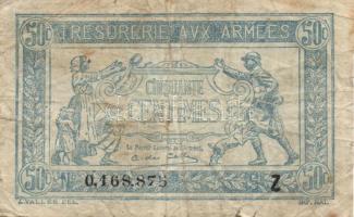 Franciaország/katonai kiadás 1917. 50c T:III/IV