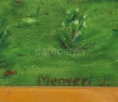 Megyeri József (?-): A kőhíd. Olaj, farost. Jelzett. Fakeretben, 35×45 cm