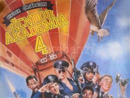 1987 A Rendőrakadémia 4. című amerikai filmvígjáték két részből álló plakátja, részenként: 51×71 cm