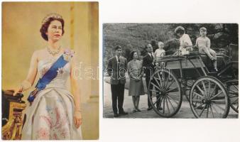 II. Erzsébet brit királynő - 2 db MODERN képeslap / Elizabeth II - 2 modern British postcards