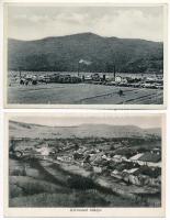 2 db RÉGI kárpátaljai képeslap: Kőrösmező és Perecseny / 2 pre-1945 Transcarpathian postcards: Yasinya, Perechyn