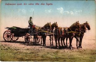 1913 Debrecen, szabad királyi város ötös dísz fogata (EK)