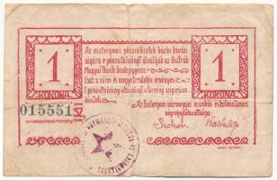 Esztergom 1919. június 10. 1K "Esztergomi Pénzintézetek Utalványa" T:VG kis szakadás
Adam...