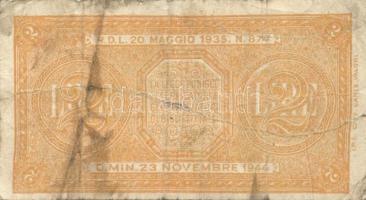 Olaszország/Biglietto di Stato 1939-44. 1L 2klf, 2L (2x) klf aláírással, 5L T:II,III Összesen 5klf d...