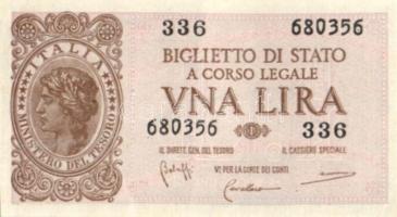 Olaszország/Biglietto di Stato 1944. 1L (2x), 2L (4x) 2klf aláírással, 5L (2x) T:II,III Összesen 8db!