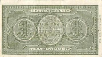 Olaszország/Biglietto di Stato 1944. 1L (2x), 2L (4x) 2klf aláírással, 5L (2x) T:II,III Összesen 8db...