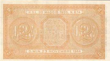 Olaszország/Biglietto di Stato 1944. 1L (2x), 2L (4x) 2klf aláírással, 5L (2x) T:II,III Összesen 8db...