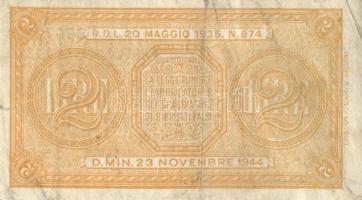 Olaszország/Biglietto di Stato 1944. 1L (2x), 2L (4x) 2klf aláírással, 5L (2x) T:II,III Összesen 8db...