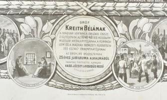 1907 Magyar vértanúk, 1551-1854, 1848-49-es ereklyemúzeum nagyméretű nyomat, Gróf Kreith József Ede ...