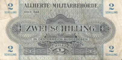 Ausztria/nemzetközi megszállás 1944. 1Sch (1x), 2Sch (2x) T:II/III,III+