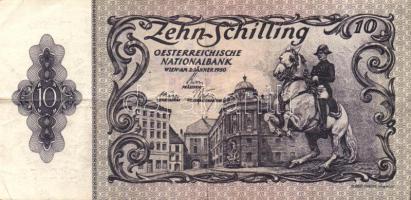 Ausztria 1950. 10Sch 2.kiadás T:II/III