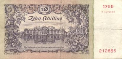 Ausztria 1950. 10Sch 2.kiadás T:II/III