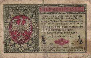 Lengyelország/német megszállás 1917. 1/2M T:III