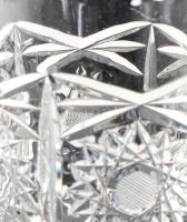 Ólomkristály váza. Jelzés nélkül, hibátlan, m: 37 cm