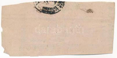 Miskolc 1860. 10kr "Miskolcz városa pénztári utalványa", "m 656" T:F kis anyaghi...