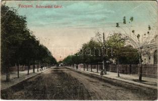 Focsani, Foksány (Moldavia); Bulevardul Garei / street view (EB)