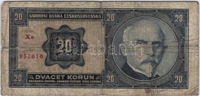 Csehszlovákia 1926. 20K T:III/IV
