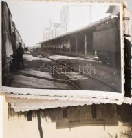 II. világháborús fotó tétel, magyar katonák az orosz fronton, teherautó, páncélvonat, csoportképek, ...