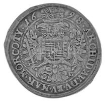 1698K-B 1/2 Tallér Ag "I. Lipót" Körmöcbánya (14,21g) T:XF ph. / Hungary 1698K-B Thaler Ag...