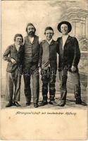 1909 Aktiengesellschaft mit beschränkter Haftung / Jewish men, Judaica. S.M.P. Kraków Deposé 1907. 7. (EK)