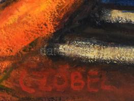 Czóbel jelzéssel: Csendélet. Olaj, vászon. 65x65 cm