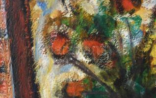 Czóbel jelzéssel: Csendélet. Olaj, vászon. 65x65 cm