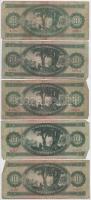1949. 10Ft (9db) T:F-G
Hungary 1949. 10 Forint (9pcs) C:F-G
Adamo F3