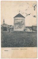 1909 Modor, Modra; Bástya torony. Levius P. S. kiadása / Bastei-Turm / bastion tower (b)