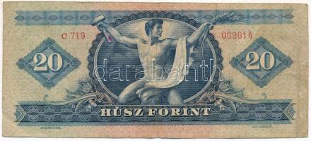 1949. 20Ft "C 719 009614" T:F,VG
Hungary 1949. 20 Forint "C 719 009614" C:F,VG
...